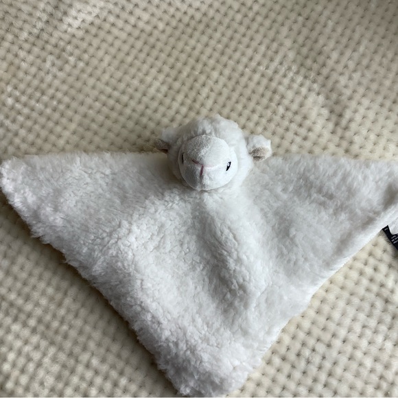 Little Miracles Sheep Lamb Lovey Security Blanket Stuffed Animal Embroidery Eyes - Picture 7 of 11